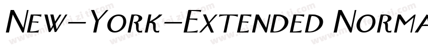 New-York-Extended Normal字体转换